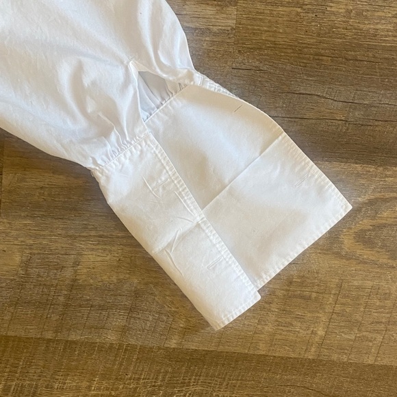 Ralph Lauren 100% Cotton White Ruffled Popover Blouse Size 12 - Picture 10 of 10